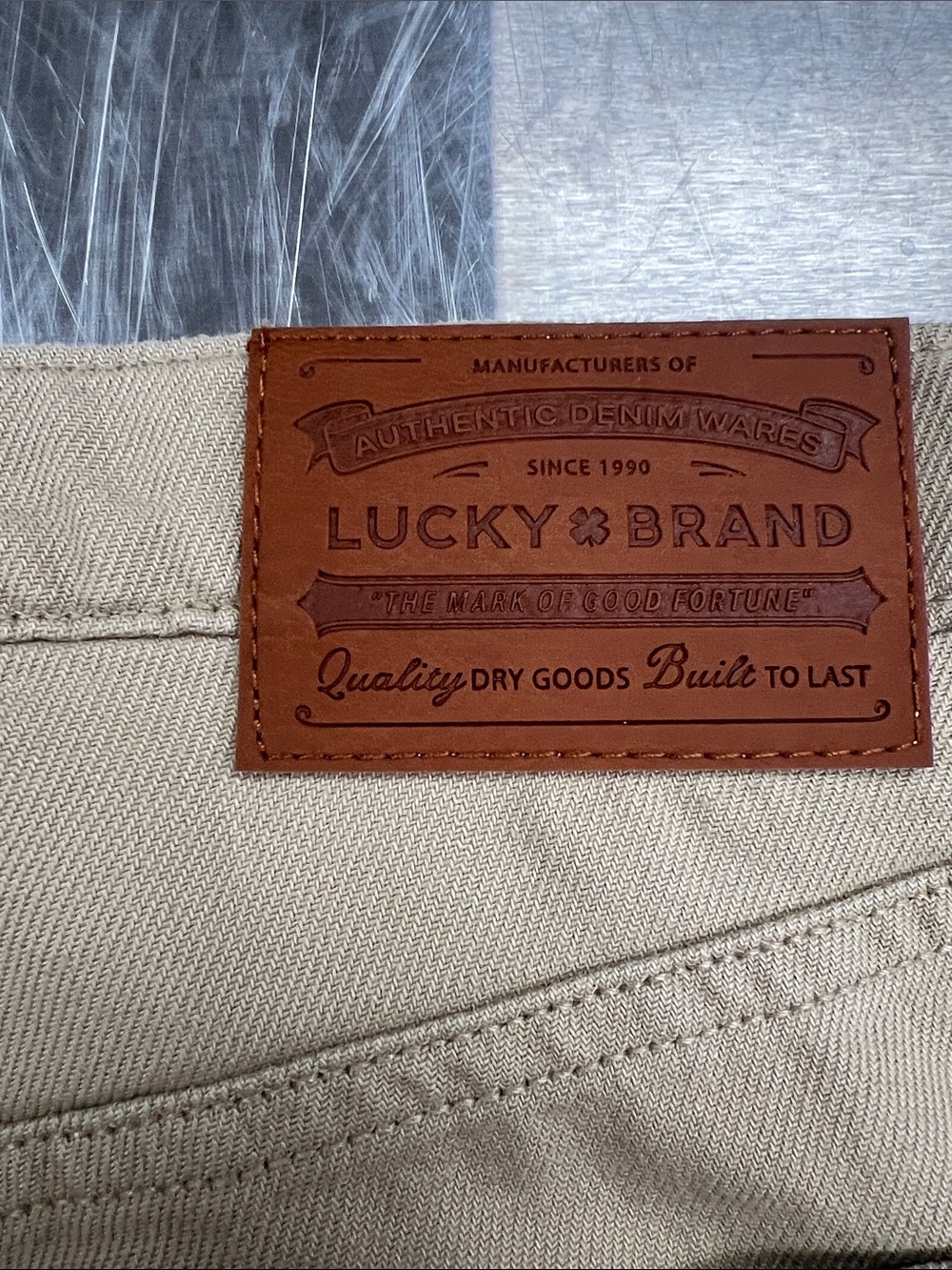 Lucky Brand 90’s Loose High Rise Straight-Leg Pants - Khaki Women’s 12 - Picture 12 of 14